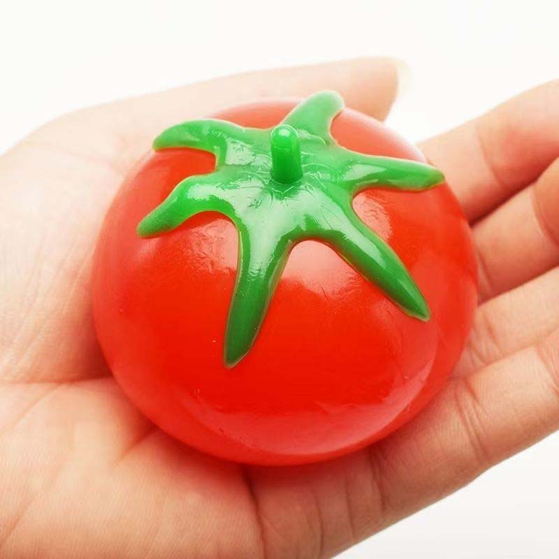 Pomodori Squishy Arancioni Palline Antistress per Adulti Palline di Pasta alla Frutta Palline Elastiche per Ansia Giocattolo Antistress Regalo