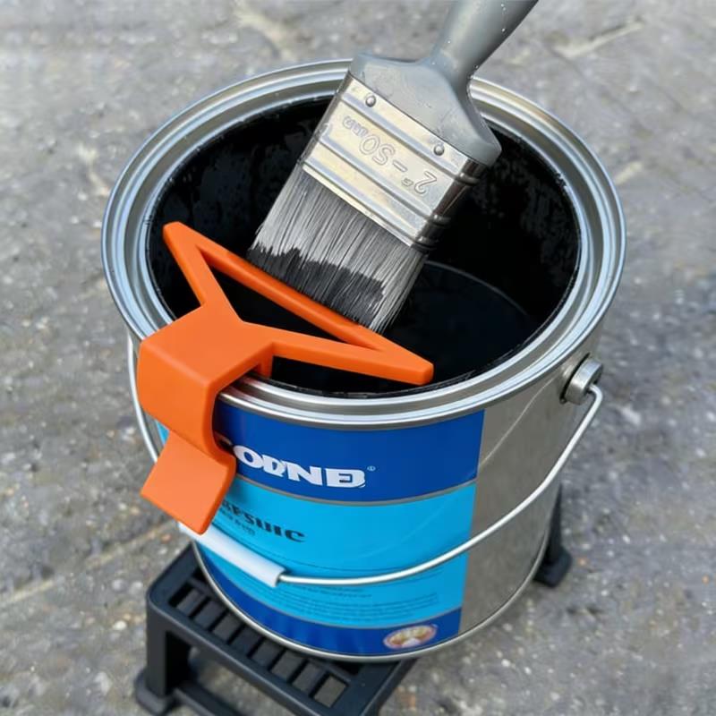Paint Brush Holder Clip, Paint Can Brush Cleaner,Anti-Drip Paint Bucket Tool For Painting Projects,Compatible With Various Sizes