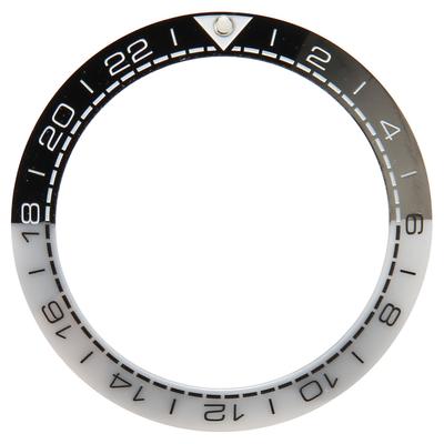 Watch Bezel Insert 41.5mm Ceramic Watch Bezel Ring Repair Replacement Accessory for Watchmaker Black and White