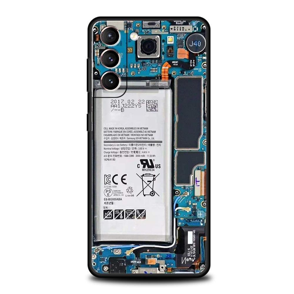Main Circuit Board Pattern Phone Case Cover for Samsung Galaxy S26 S25 S24 S23 S22 S20 S21 FE Ultra S25 Edge Plus Soft TPU Shell