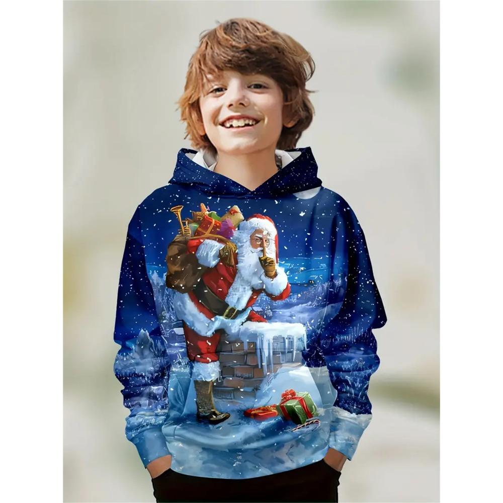 Child Sweatshirt Boys' Fashion Motocross Racing 3D Printed Casual Hoodie Long Sleeve Polyester Sport Tops Pullover Kids Clothes