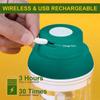 250ml Electric Garlic Chopper Mini Food Slicer Portable Garlic Masher Mincer Press Wireless Food