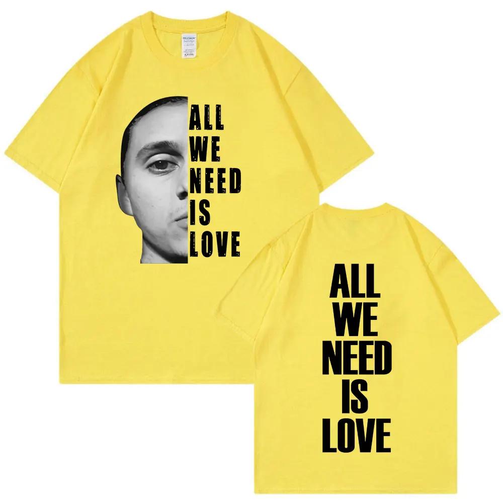 Canserbero All We Need Is Love Merch T Shirt Unisexs Women Fashion Vintage Short Sleeve Tshirts Cotton Casual Oversized T Shirts
