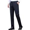 RED DRAGONFLY Men's Casual Autumn Winter Fleece-Lined Dress Pants Black 29 Slim Fit Elastic Business Commuter Trousers