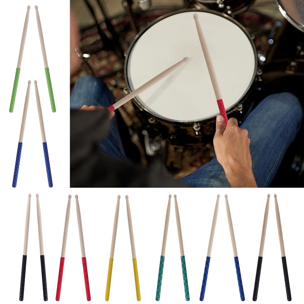 1 Pair Wood Tip Drum Sticks Set Musical Instrument 5A Drumsticks, Classical Maple Wood Drum Sticks for Kids and Adults