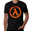 Camiseta Geek Half Life Rust Logo Corte Atlético Manga Curta Esportiva