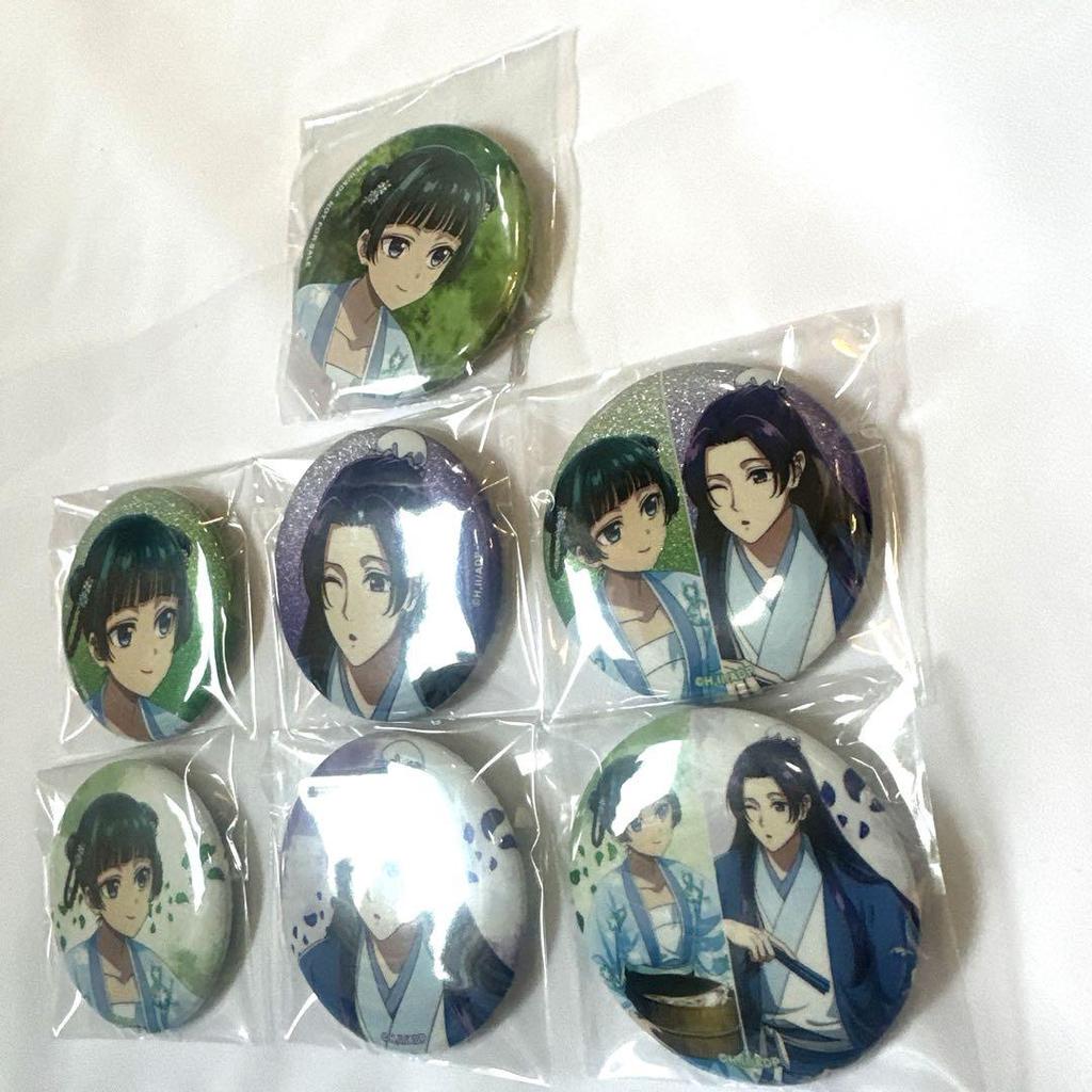 [USED] The Pharmacist's Monologue Kobe Marui Water Play Glitter Can Badge 6 Types Bonus 1 Type