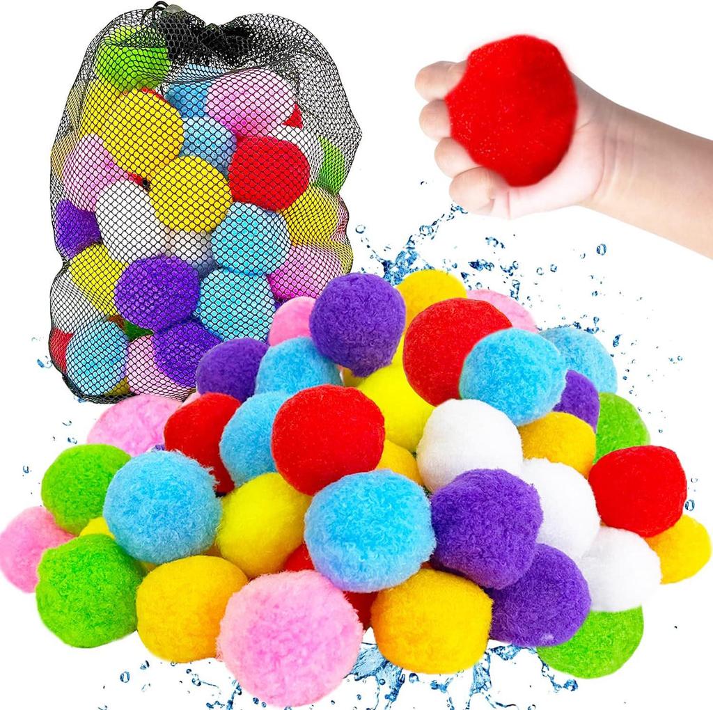 Children's Beach & Water Cotton Ball Toy Set for Parties, Fights, and Decorations