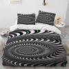 3D Visual Illusion Geometric Duvet Cover Set HD Comforter Cover for Kids Bedding Sets Bedclothes Bedroom Decor