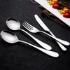 Stainless Steel Cutlery Set: Knife, Fork & Spoon - High-Grade Tableware for Hotels