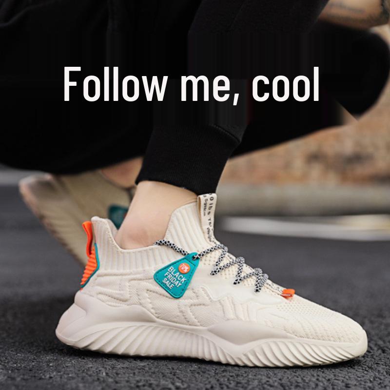 Autumn Men's Slip-on Breathable Flyknit Casual Sneakers