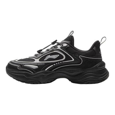 Li Ning Kids Sports Lifestyle Series Comfortable Fashion Versatile Low-Top Casual Shoes Kids Casual Shoes Black YKCV074-13
