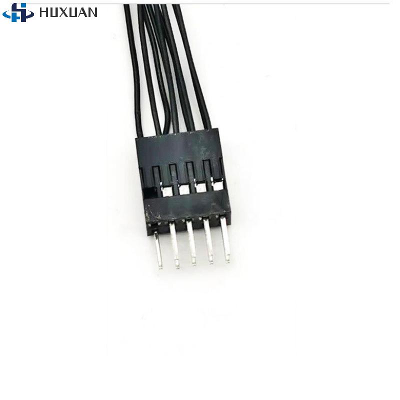 1Pcs Reset Desktop Power On/Off Dual Control Cable PC Motherboard Switch Jumper 9-pin 1 To 2 Line Splitter Switch