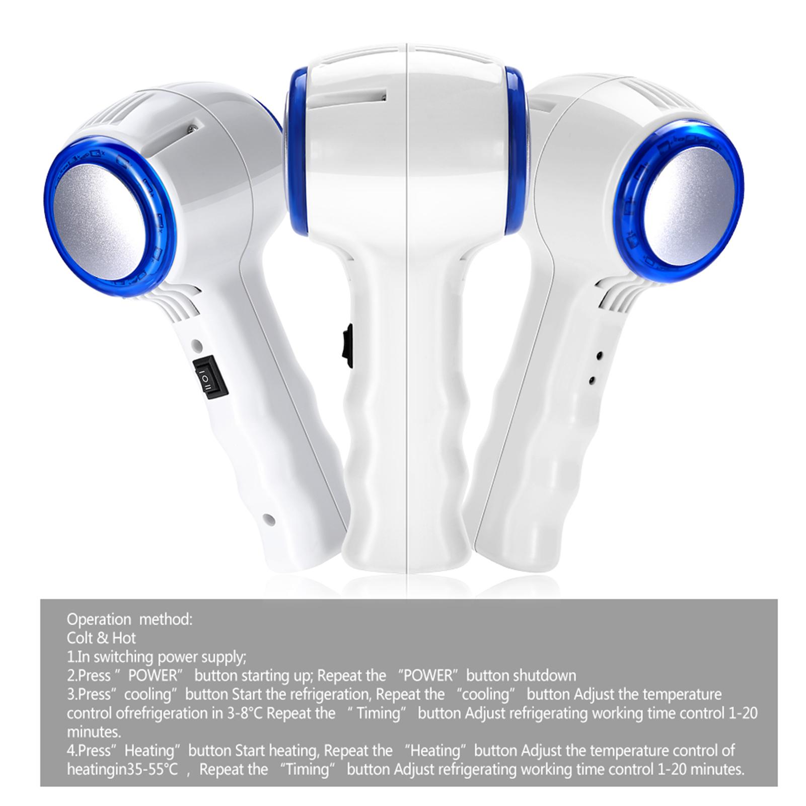

Hot & Cold Hammer Face Lift Anti Aging r Blue Photon Therapy Buty NaMachine