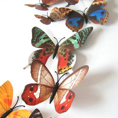 Lipdukai Art Design Lipdukai Sieniniai lipdukai Namų dekoras Kambarių dekoracijos 3D drugelis