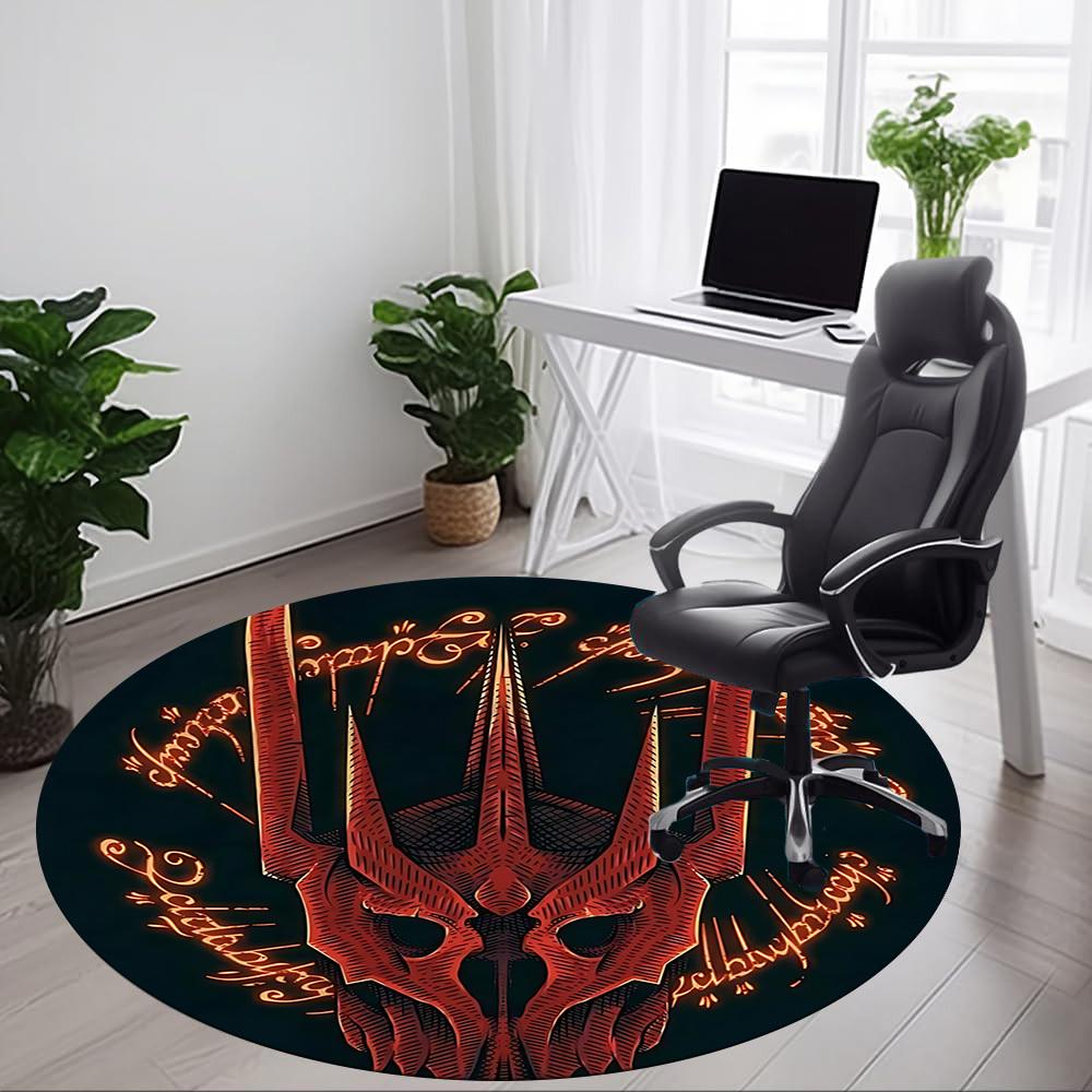 1pc The Lord of the Rings Office Round Area Rug, Under Office Chairs Bedroom Living Room Home Decor A1022181