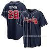 Atlanta Braves Baseball Jersey Custom Embroidered MLB Team Sport Shirt Men Women Fall Wear