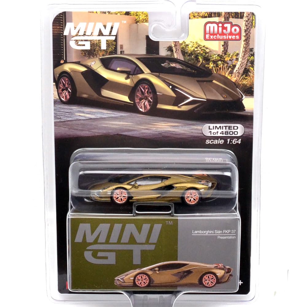 MINI GT Масштаб 1:64 MiJo Ограниченная серия - Lamborghini Sián FKP 37 Презентация