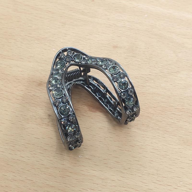 Luxury Alloy Rhinestone Hair Claw Clip for Women – Anti-Collapse Hold