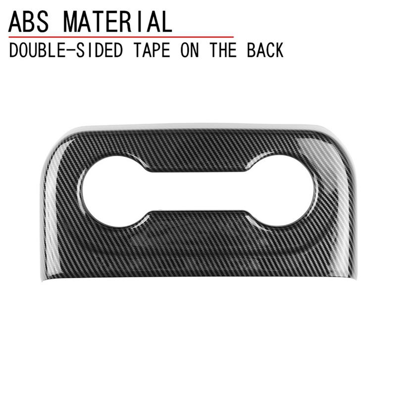 For Suburban 2023+ Car Seat Back Row Water Cup Holder Cover Frame Trim Sticker Accessories Parts Kits