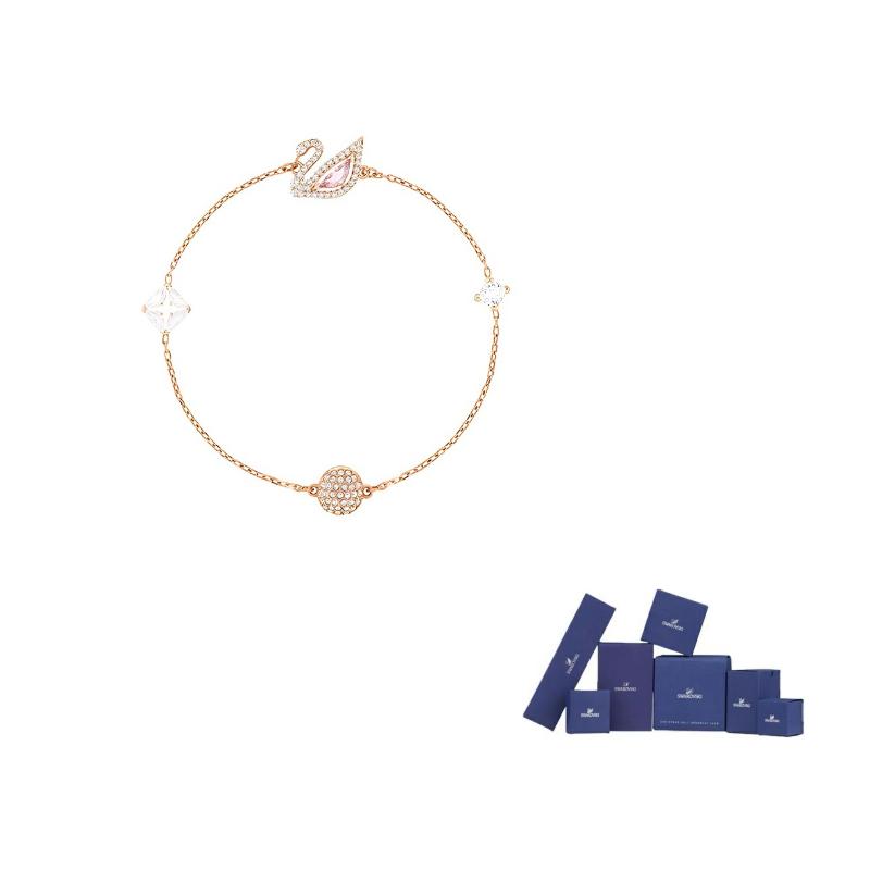 Swarovski Rose Gold plated Bracelets Womens Rose Gold S-Original brand box