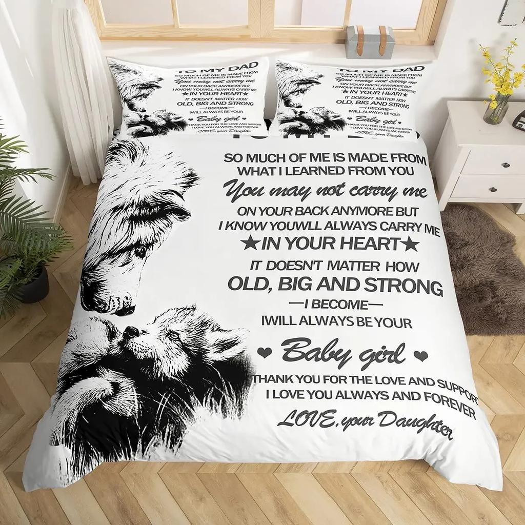 Mothers Day Duvet Cover Set Mom Gifts From Daughter Bedding Set Polyester Floral Print Comforter Cover Room Decor Twin King Size