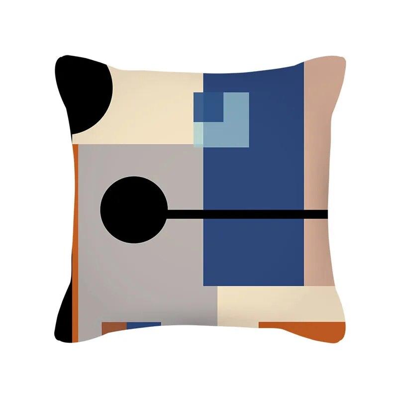 Nordic Style Colorful Geometric Printing Pattern Sofa Cushion Cover Pillowcase Home Decor Party Car Bedding