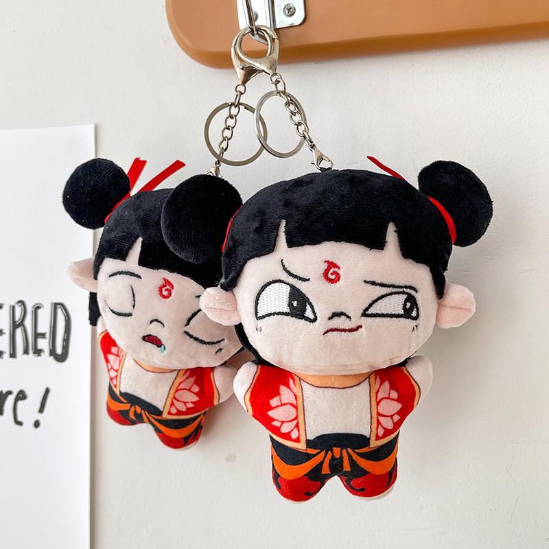 Nezha Plush Demon Doll Backpack Accessory Figurine Decoration Design Pendant