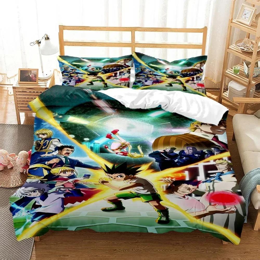 Comforter Hunter×Hunter Bedding Set For Bedroom Soft Modern S Comefortable Kids And