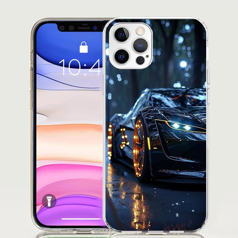 Cool Male Men Sports Cars Phone Case for Apple iPhone 17 Air 16 15 Plus 14 + 13 Mini 12 11 Pro Max 7 8 SE 16Max Soft Shell Cover