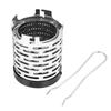 Portable   Outdoor Folding Metal Hting Gas Stove Cover Camping Hiking Accessory