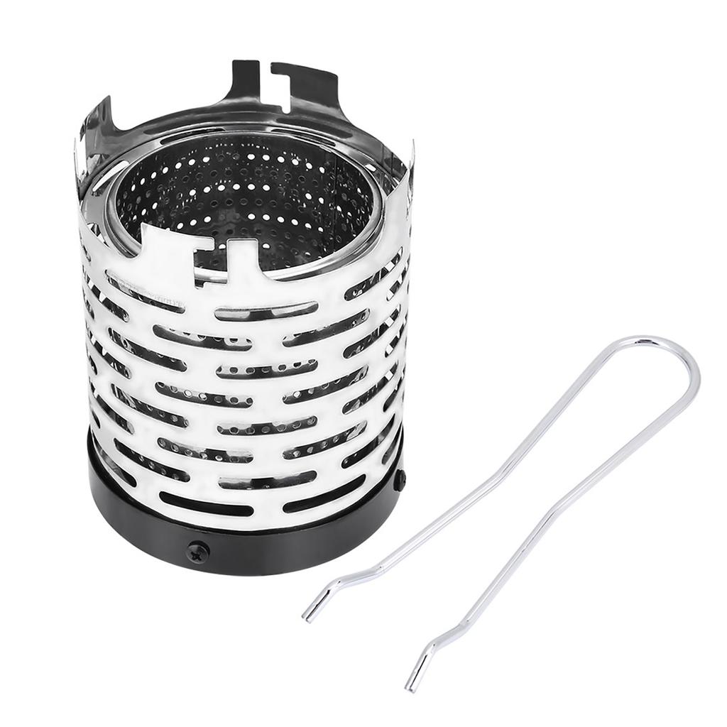 Portable Outdoor Folding Metal Hting Gas Stove Cover Camping Hiking Accessory