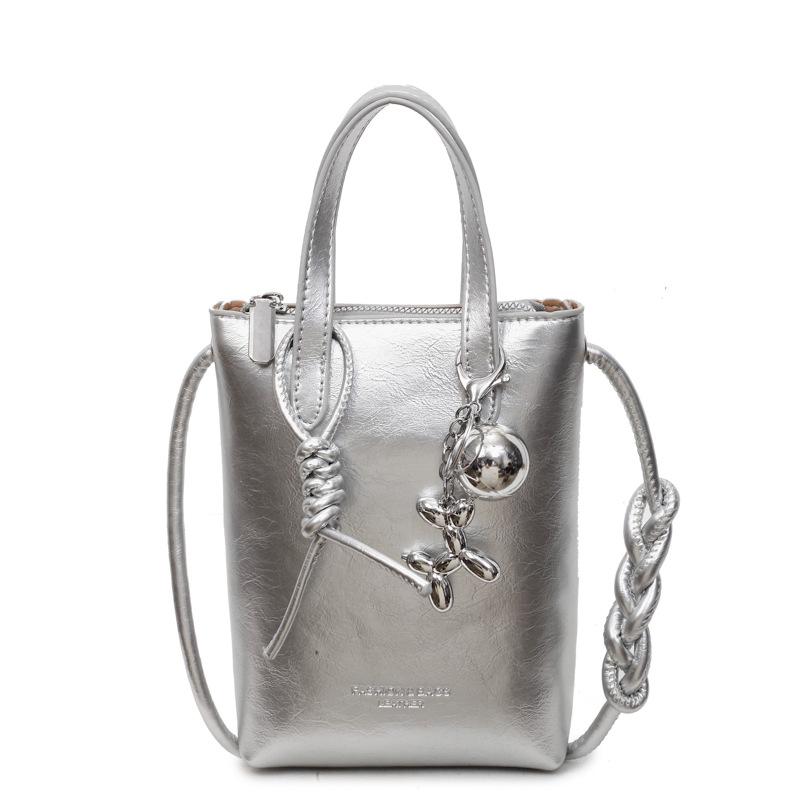 Premium Casual Bag Women's Summer Fashion Small Bag Portable Shoulder Crossbody Mobile Phone Bag Bucket Bag