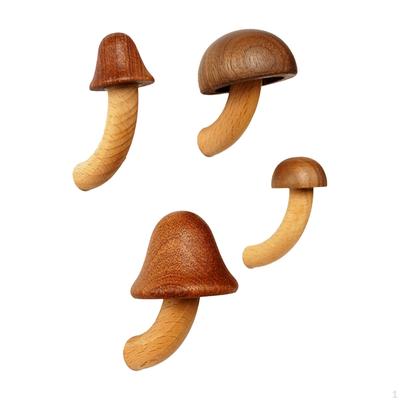 4 Pièces Autocollant Frigo Champignon, Autocollant Réfrigérateur Champignon, Créatif, Décoration Murale Chambre Fait Main