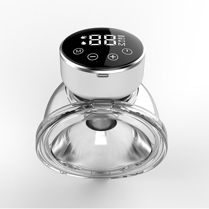 Portable Rechargeable Electric Breast Pump Integrated Silicone Breast Collector Wireless Wearable Hands Free Breast Pump