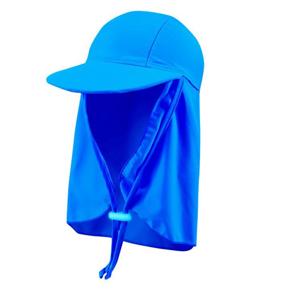 New Kids Summer Wide Brim Outdoor Windproof Anti-UV Adjustable Ear Flap Cap Sun Hat