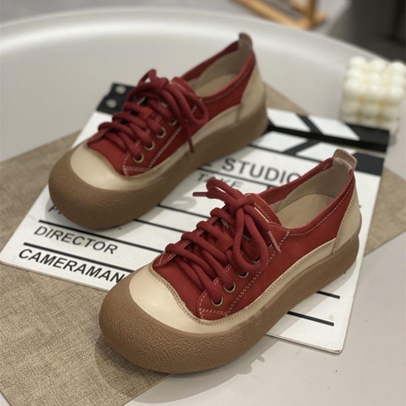 Německé tréninkové boty na platformě v trendy podzimní nové měkké sportovní a volnočasové boty Forrest Gump retro skate boty