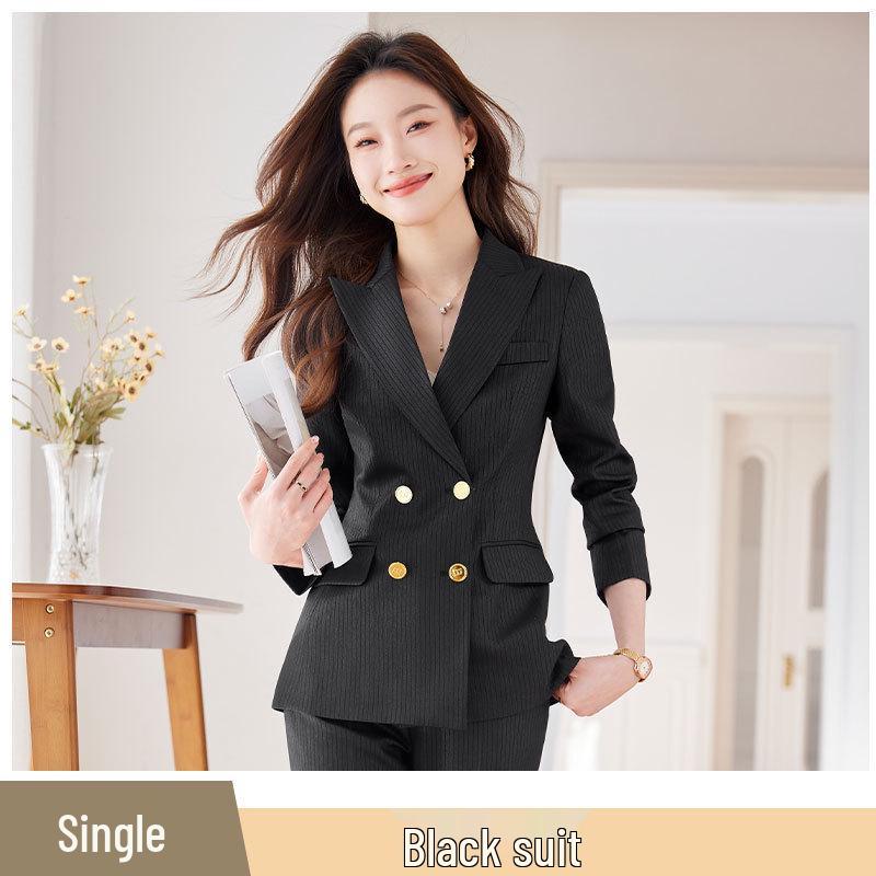 

Женский элегантный костюмный комплект цвета розовой розы - Весенняя коллекция, с длинным рукавом, приталенный, профессиональный двойка 2XL