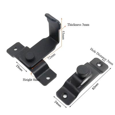 Anti-Theft Durable Safety Right Angle 90 Degree Flip Door Buckle Door Lock Home Hardware Gate Bolt