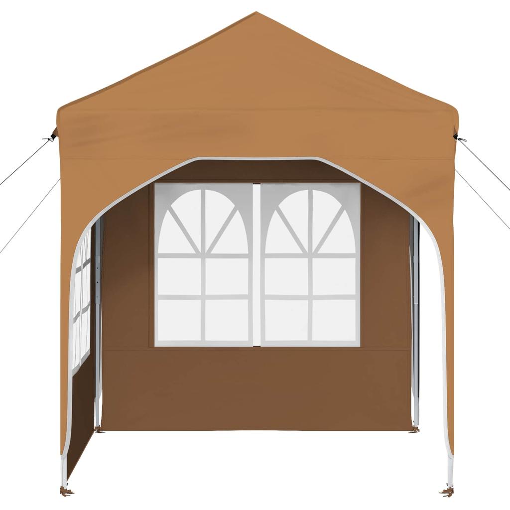 Pop Up Party Tent 192 X 192 X 245 Cm Beige