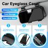 Car Sun Visor Glasses Case Organizer Storage Box For Porsche Panamera Carman Macann Bobst Cayenne 911 981 991 970 996 Sticker