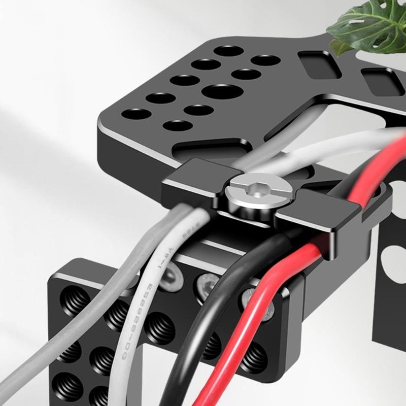 3 Slot Cable Clamp For DSLR Camera Cage Cord Holder With Hex Screw Rustproof Studio Accessory