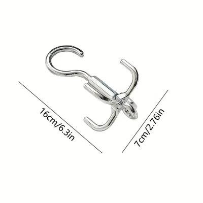 Gifts Rotating 4-Claw Clothes Hook Multifunctional Space Saving Coat Hanger Punch Free Rotating Clothes Hooks