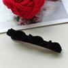 2Pcs/Set Elegant Velvet Barrettes Women Ponytail Hairpin Hair Clip Girls Black Red Ribbon Hair Clip Fashion Hair Accessories
