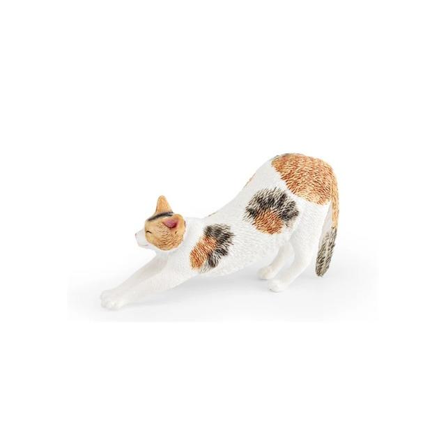 

New Solid Simulation Animal Model Lying Orange Cat Figurine Cute Desktop Decoration Mini Pet Cat Model Ornament