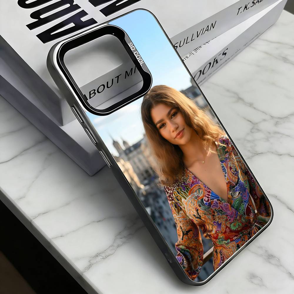 Z-Zendaya Phone Case For iPhone 17,16,15,14,13,12,11 Plus,Pro Max,XS,Colorful Silver Phone case Funda Cover