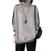 Knit High Ribbed Warm Long Loose Solid Winter [xppe] Women's Sweater, Neck, Turtleneck, Top, Stylish, Casual, Outing, Commuting, Sleeves, Slimming,