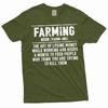 Men's Funny Farming Definition Tshirt Farmer Birthday Christmas Gift Shirt
