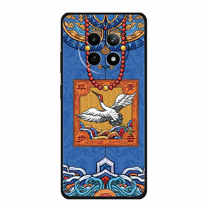 Embossed Textured Colored Soft Case for Realme 12 5G Phone