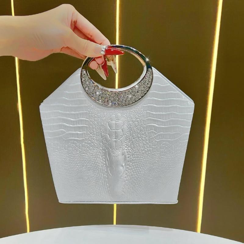 Dinner Bag, Handbag, High-end Rhinestone Banquet Bag, Fashionable Dress Bag, Chain Bag